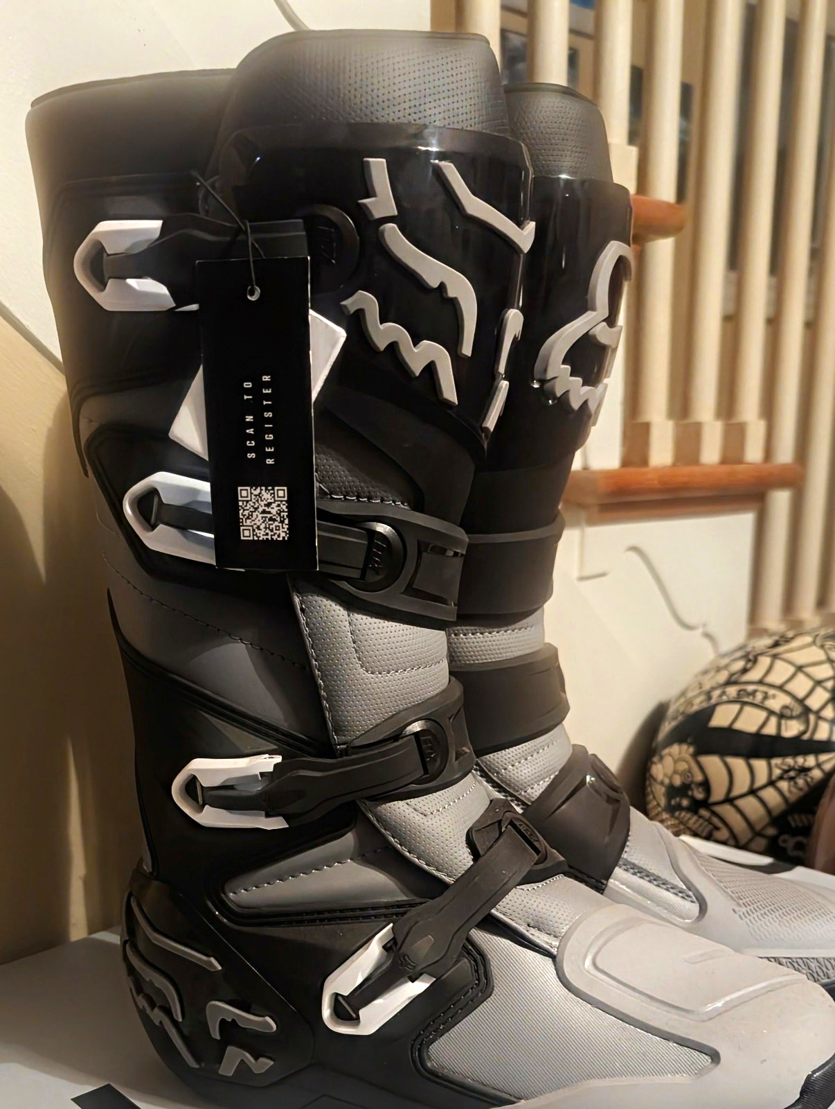 Fox Comp Boots . Size 11.5 Men. New W/ Tags & Box. Black & Grey. Motocross MX 