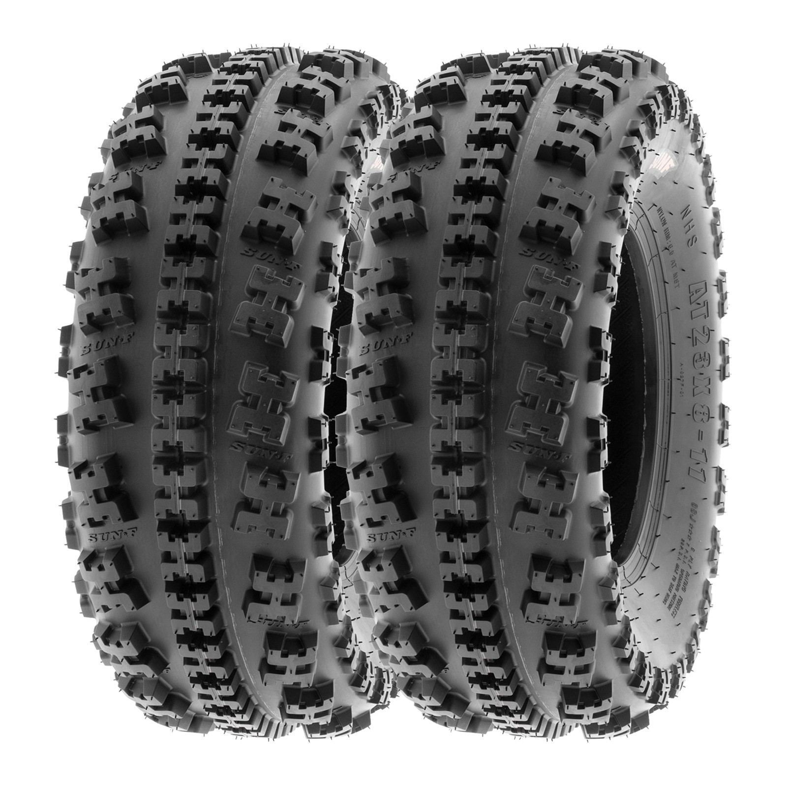 SunF 22x7-10 22x7x10 22-7-10 6PR Quad ATV UTV All Trail AT Tires A027 [Set of 2]