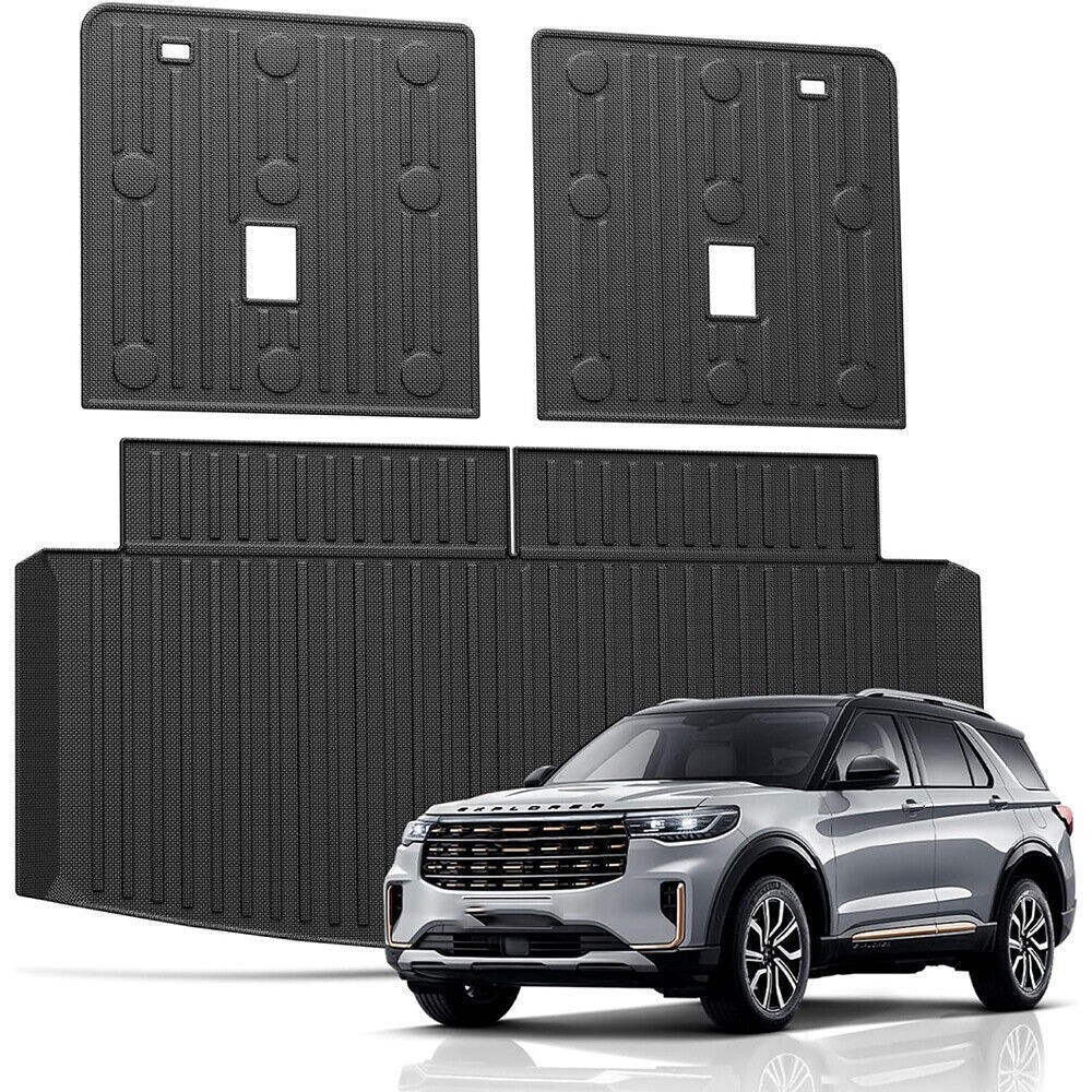 Cargo Mat For 2020-25 Ford Explorer Trunk Mat TPE Cargo Liner For 2024 Explorer