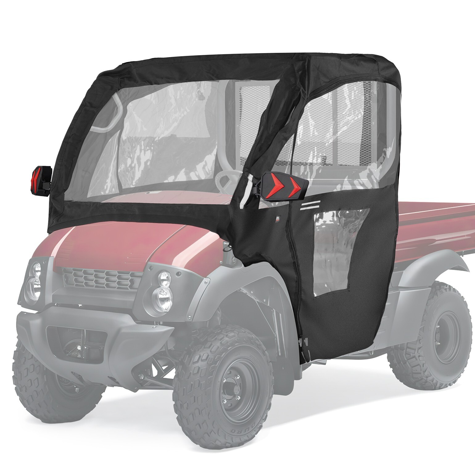 UTV Cabin Cab Enclosure Set for Kawasaki Mule 600 610 4x4 XC 2005-2016
