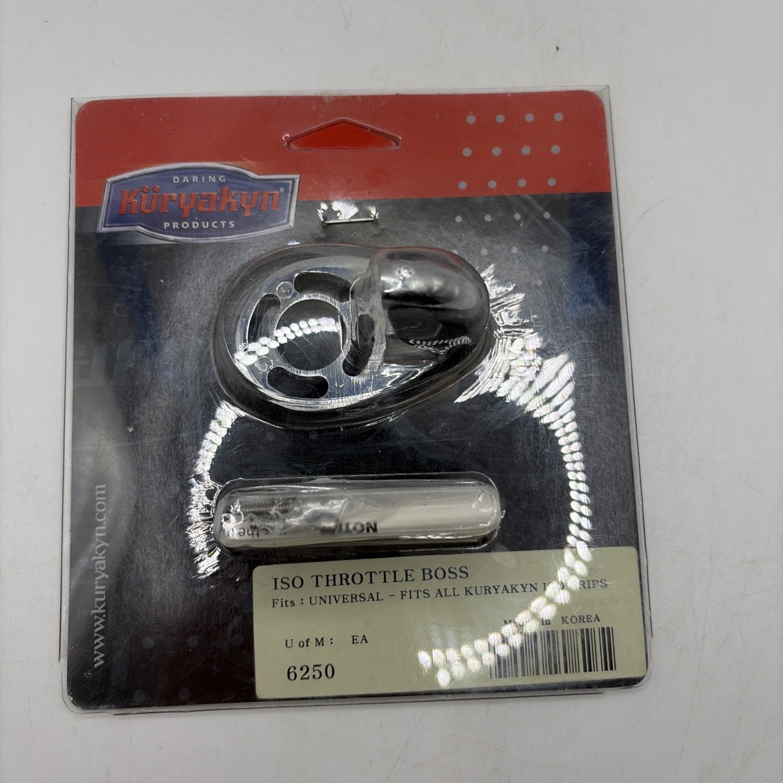 Kuryakyn 6250 ISO Grips Throttle Boss Ergonomic Palm Rest Chrome NEW Old Stock