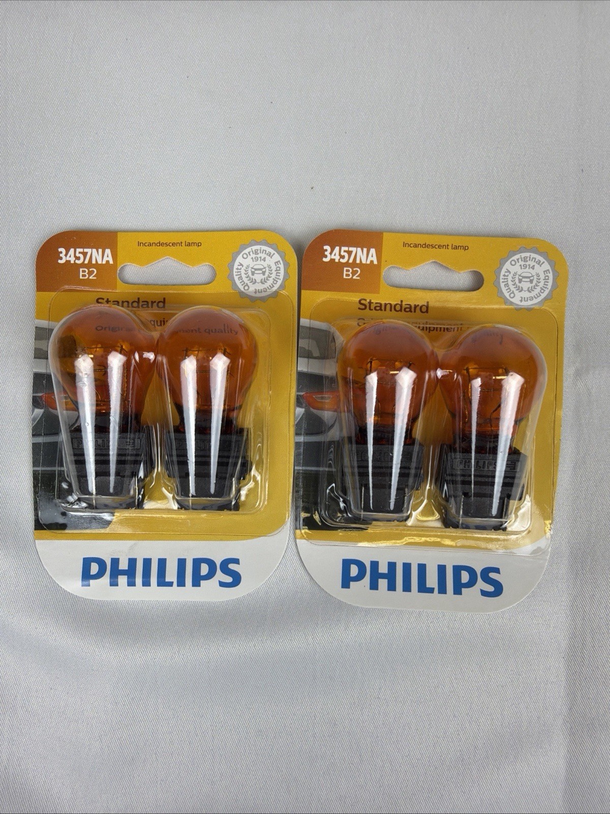 4pk Philips Standard 3457NAB2 Halogen Signalling Lamp Bulbs OE Quality