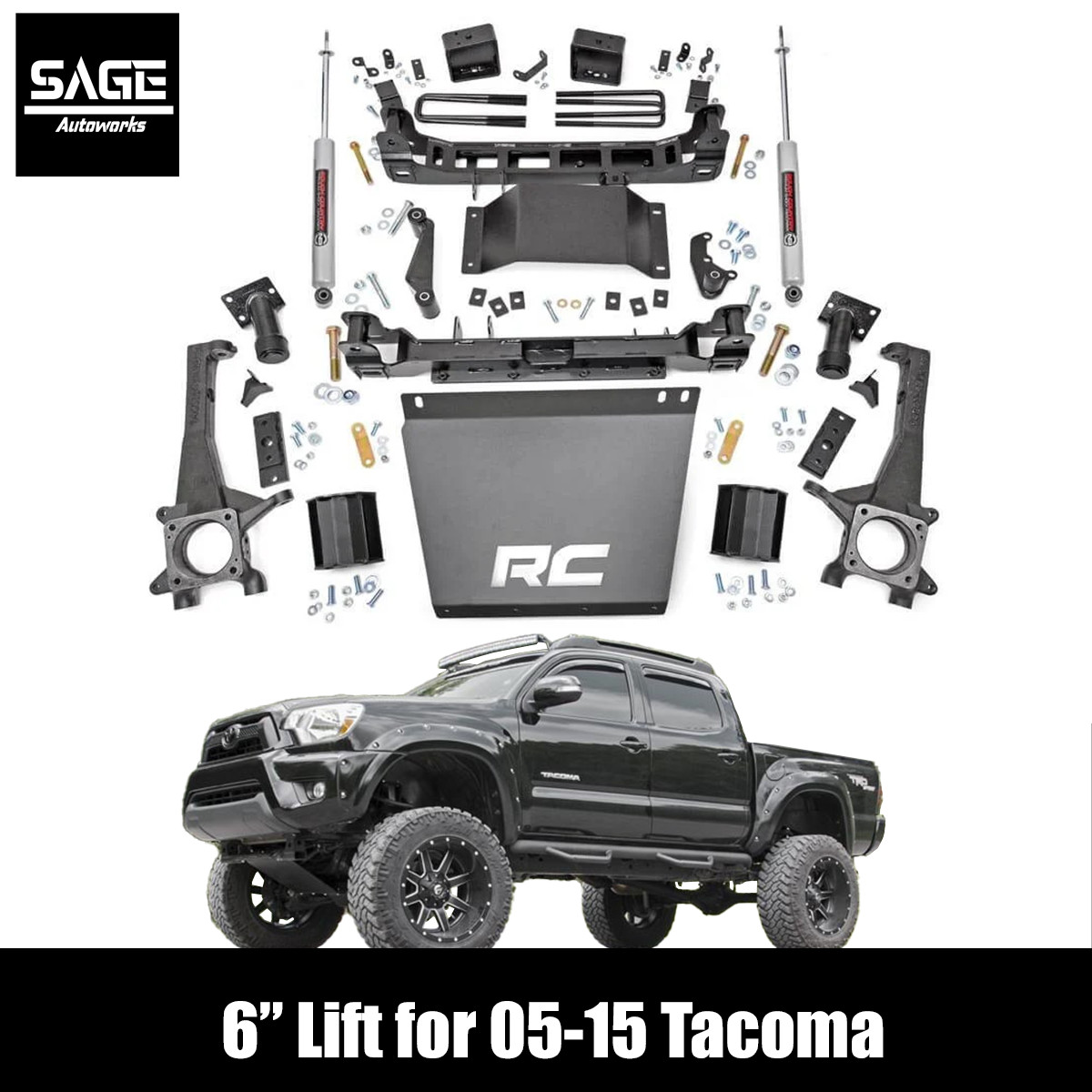 6 Inch Lift for 05-15 Toyota Tacoma