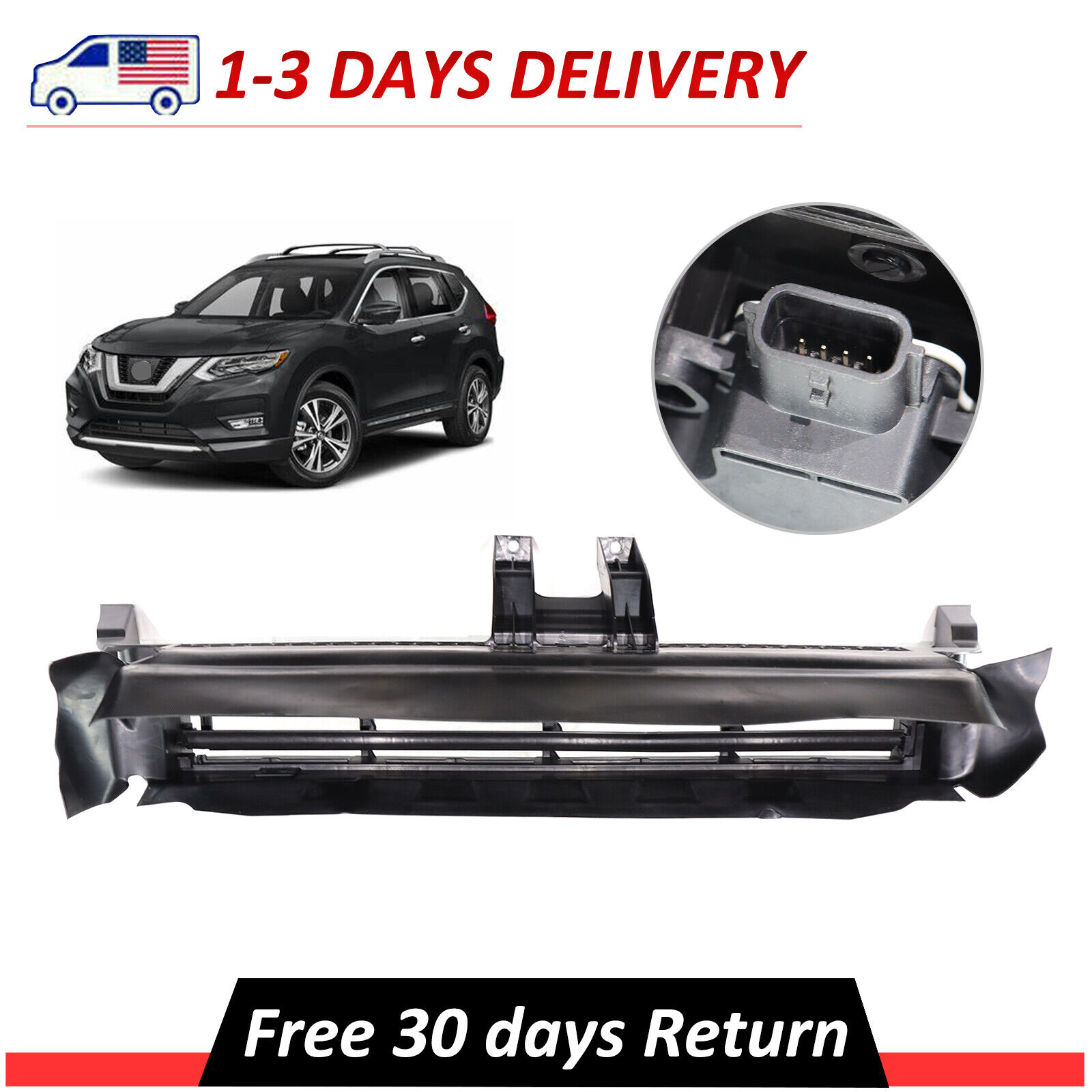 New Active Grille Shutter Assembly w/ Motor For 2016 2017 2018 2019 Nissan Rogue
