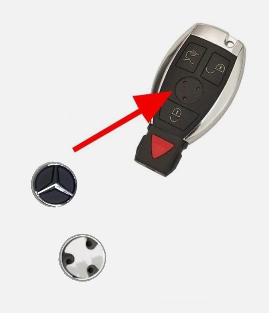 ✅️2PCS Fit For Mercedes Benz key FOB Replacement Emblem Stickers - 13mm ✅️2PCS Fit For Mercedes Benz key FOB Replacement Emblem Stickers - 13mm