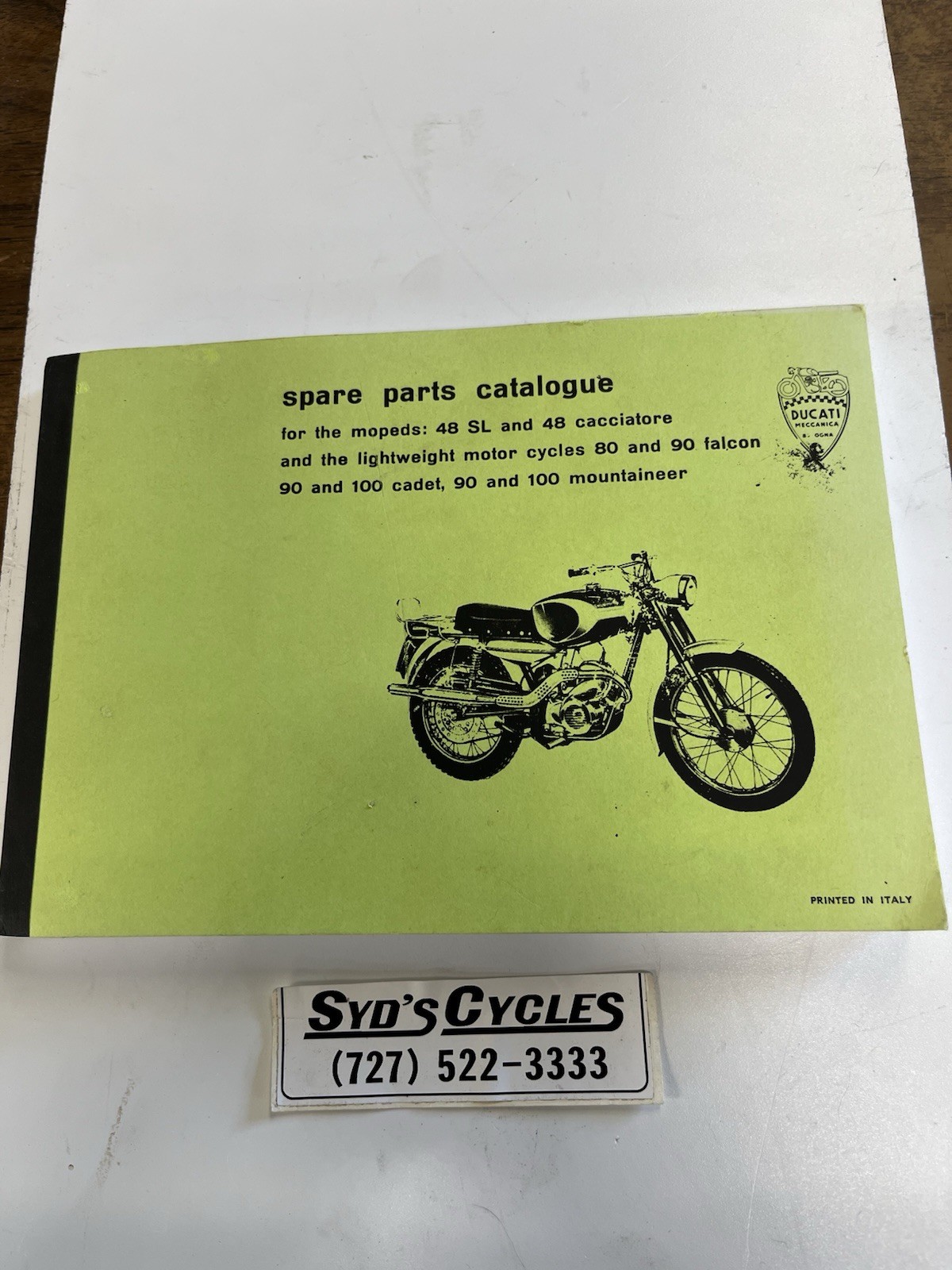 Ducati Falcon Cadet Mountaineer Spare Parts Catalog Copy Of Original NOS