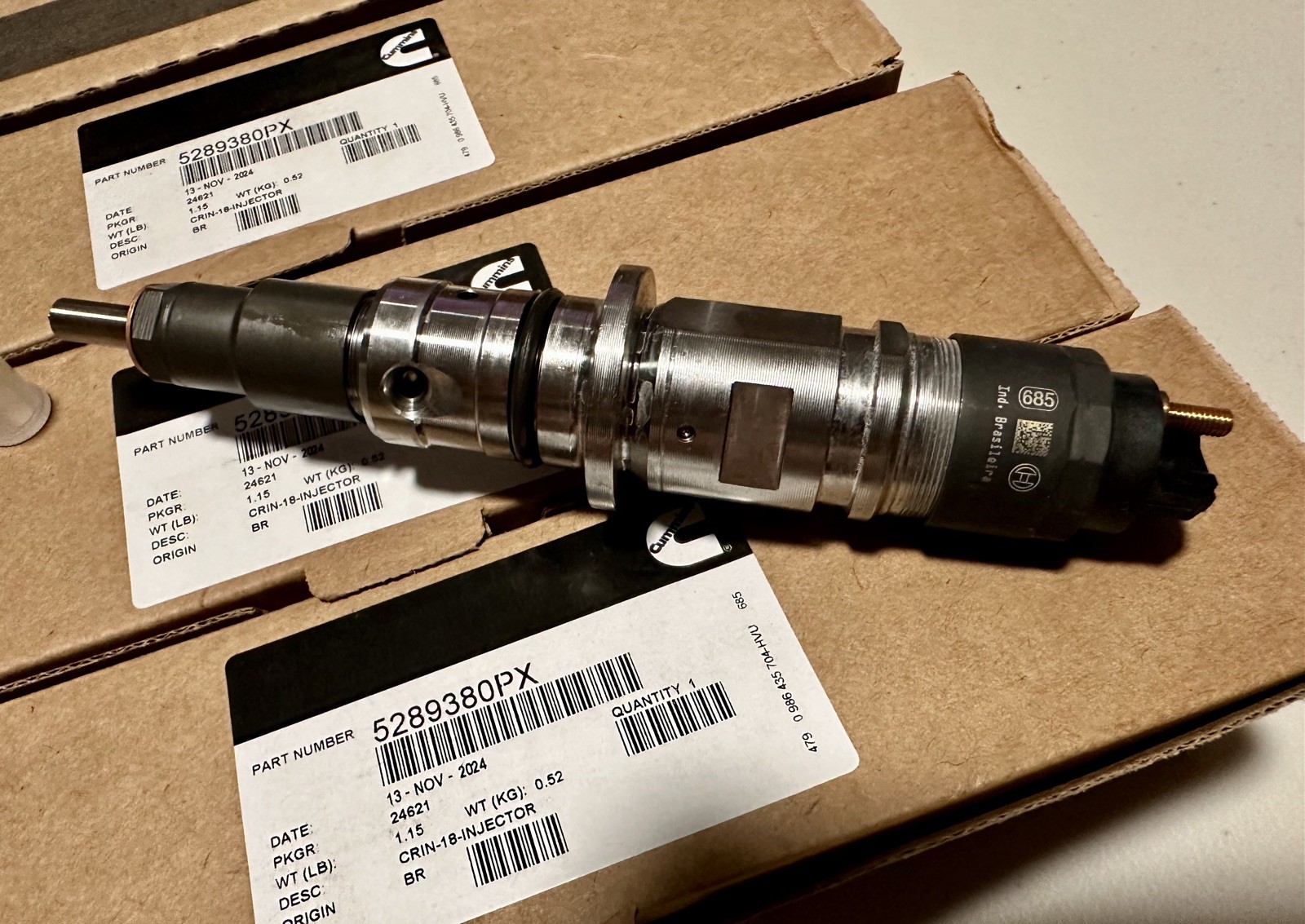 Brand New Cummins Fuel Injectors 5289380PX Genuine OEM Original