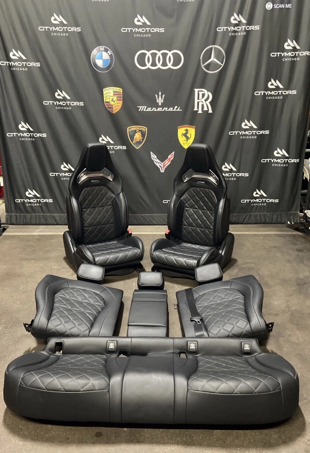 2017-2023 Mercedes GLC63S AMG C253 Complete Seat Set Front & Rear OEM *NOTE*