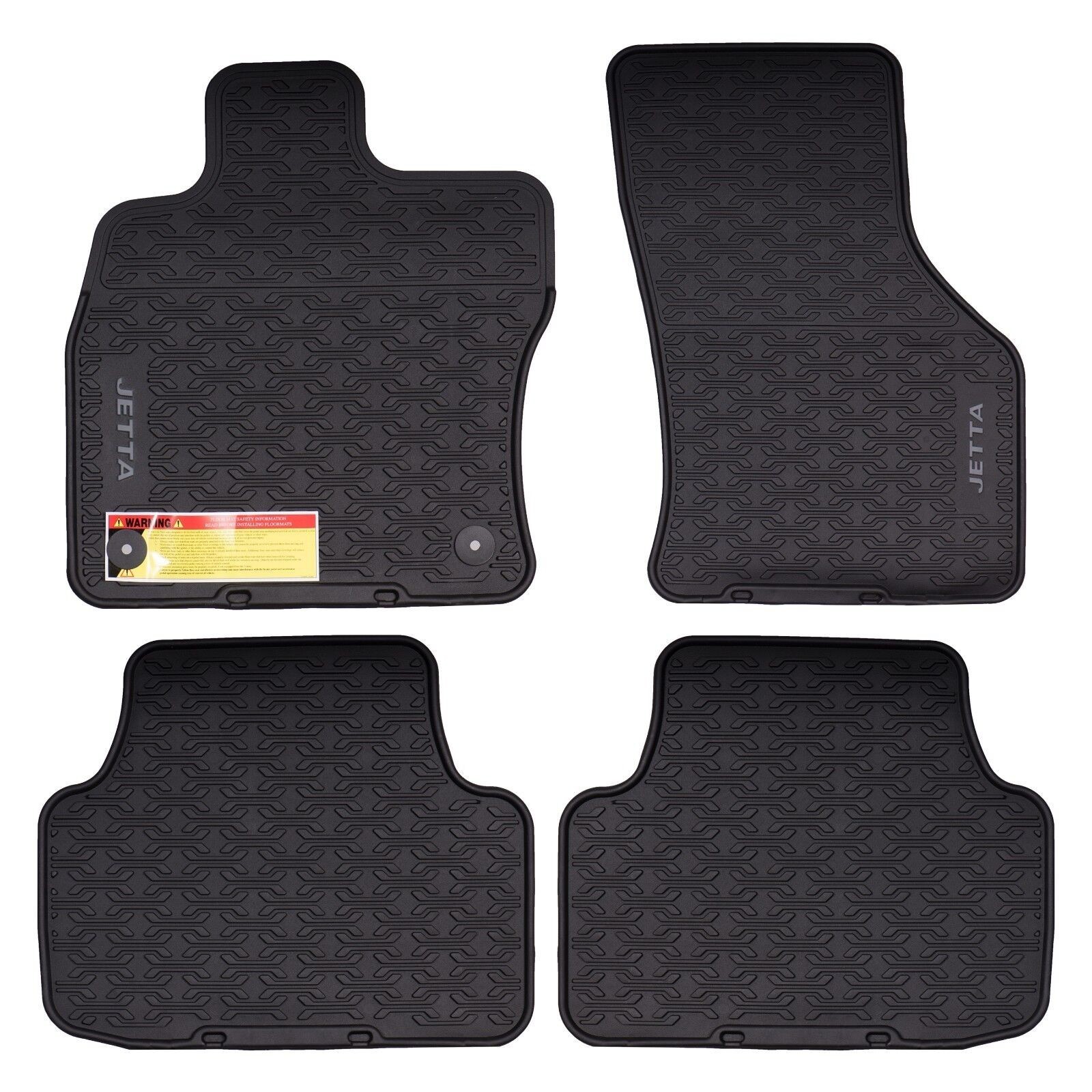 2019-2026 Volkswagen Jetta Black Monster Rubber Floor Mats Genuine 17B-061-550
