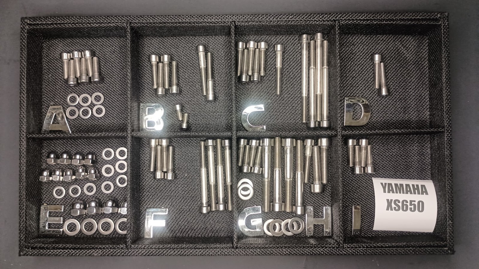 Yamaha XS650 XS1 XS2 Stainless Engine Bolt Kit Polished Set