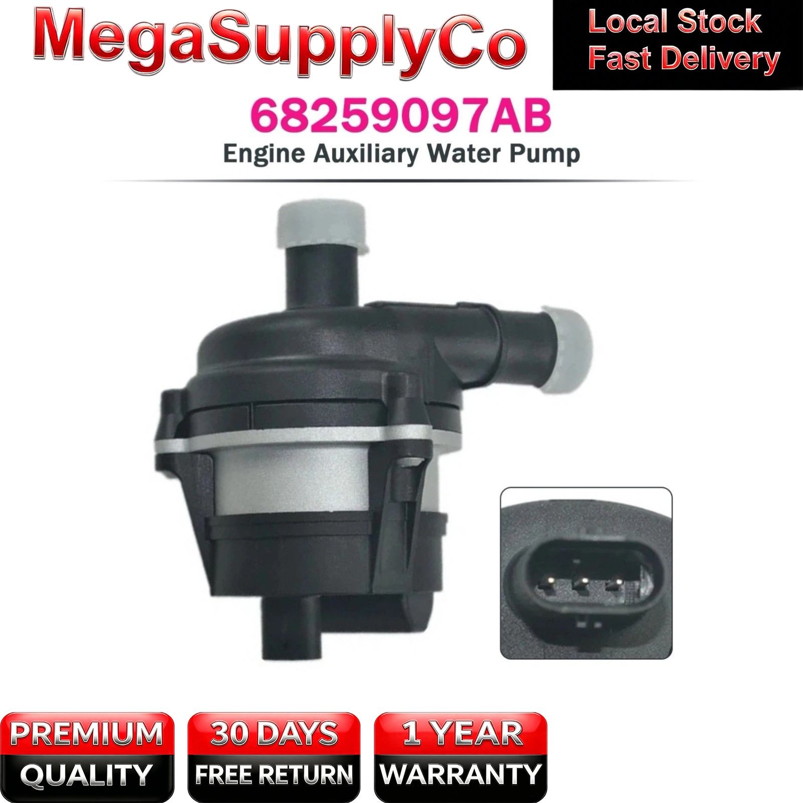 Engine Auxiliary Water Pump 68259097AB For 2019-2021 Jeep Cherokee 2.0L