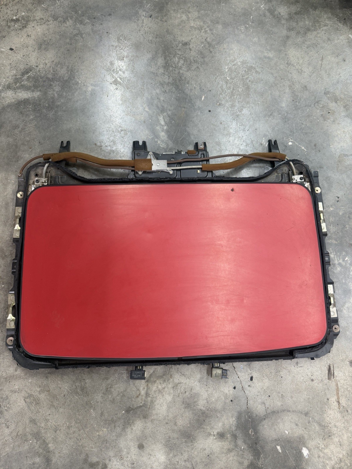 Mazda RX-7 Sun Roof Assy Mechanism Frame Tracks Motor Red FC 86-92 OEM