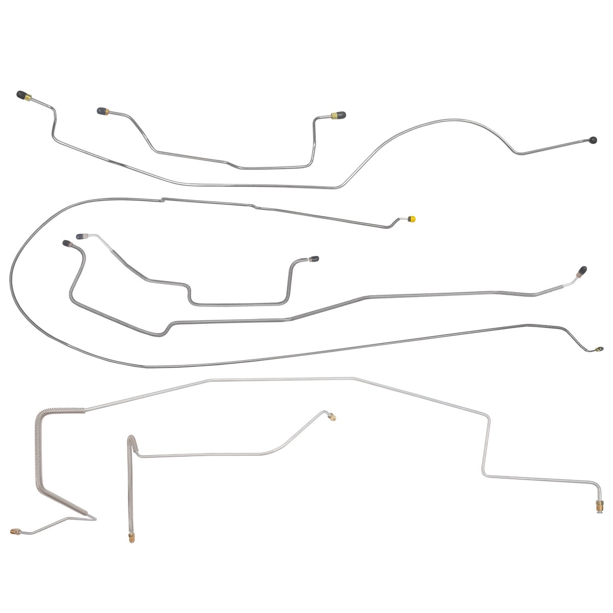 1978-79 Dodge D150 Std Cab Long Bed Complete Brake Line Kit Lines Stainless