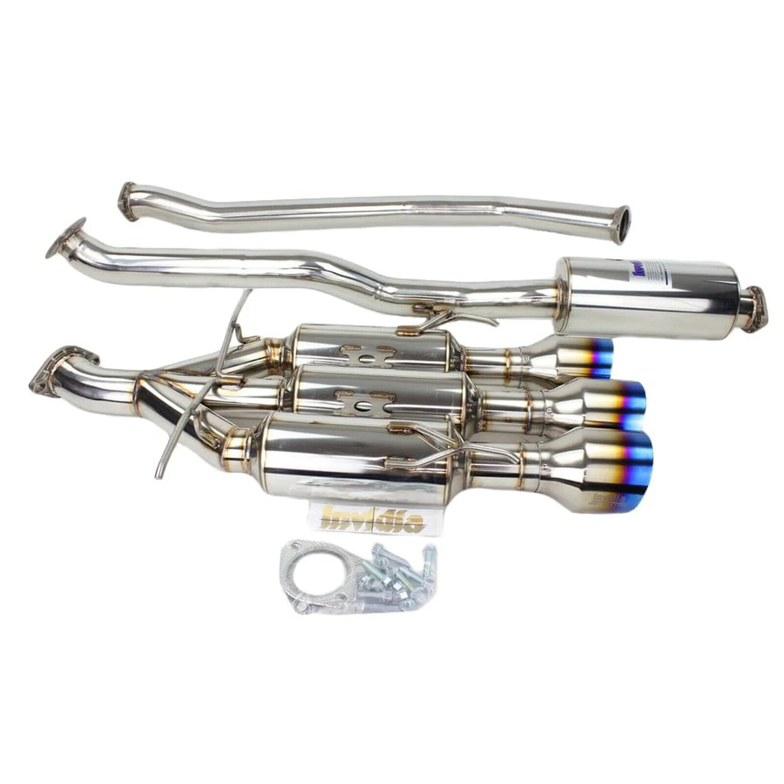 Invidia HS17CS47GM3ST Gemini Catback Exhaust for 17-20 Honda Civic Si Sedan