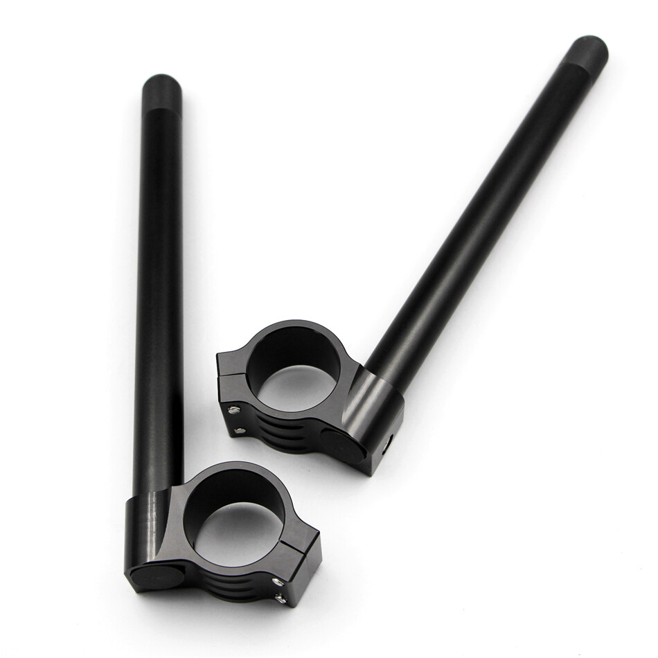 Black Motorcycle Clip-On Fork Tube Handlebar For Kawasaki Ninja 500 2024-2026