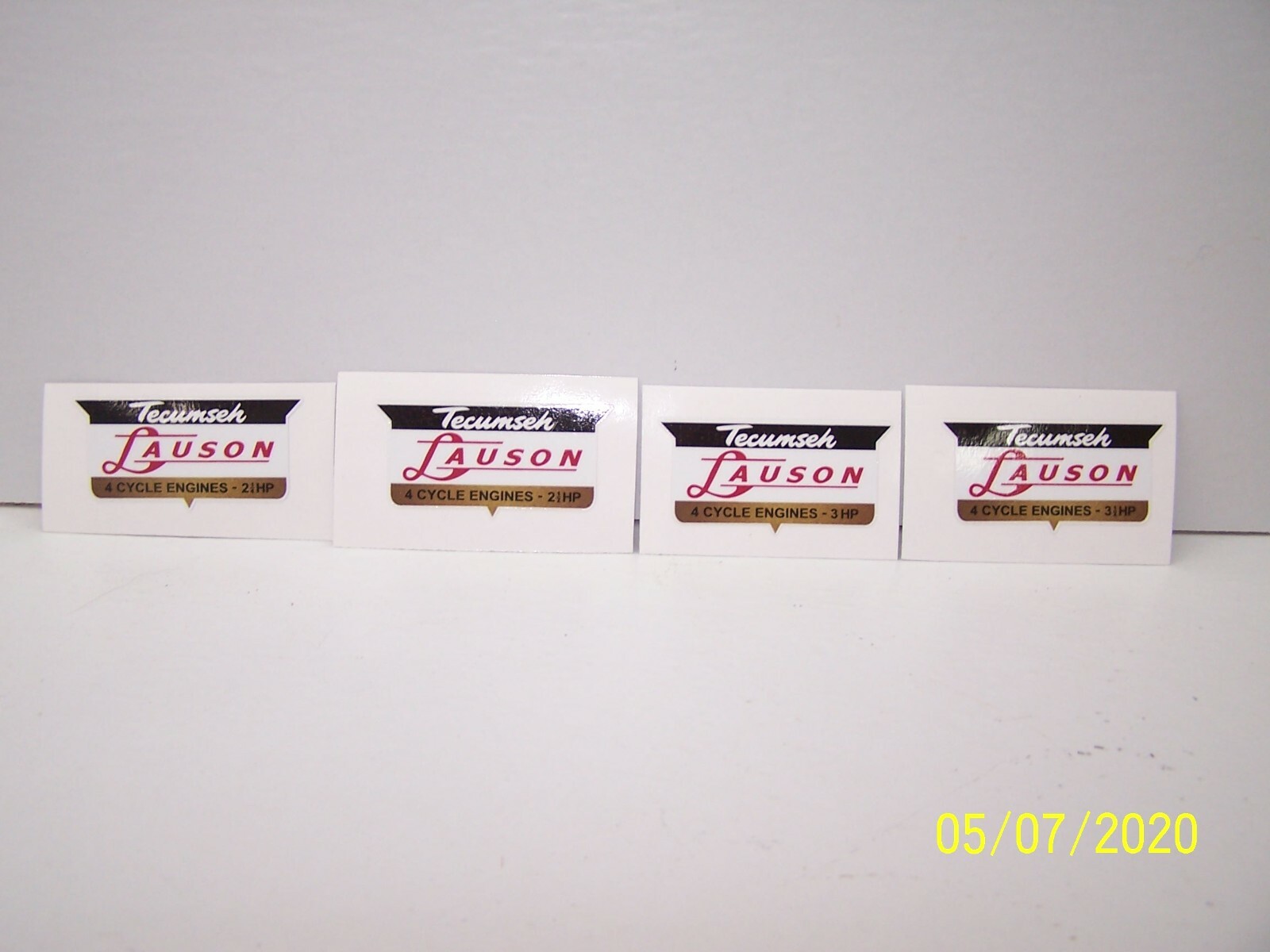 Tecumseh Lauson 4 Cycle Engine 2 -1/4 HP - 2 -1/2 HP - 3 HP - 3 - 1/2 HP Decals Tecumseh Lauson 4 Cycle Engine 2 -1/4 HP - 2 -1/2 HP - 3 HP - 3 - 1/2 HP Decals