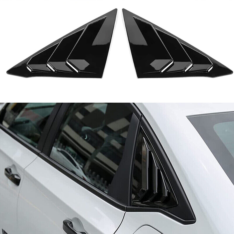 Fits 2022 - 2025 Honda Civic 11th Sedan Side Window Louver Vent Gloss Black 2PCS