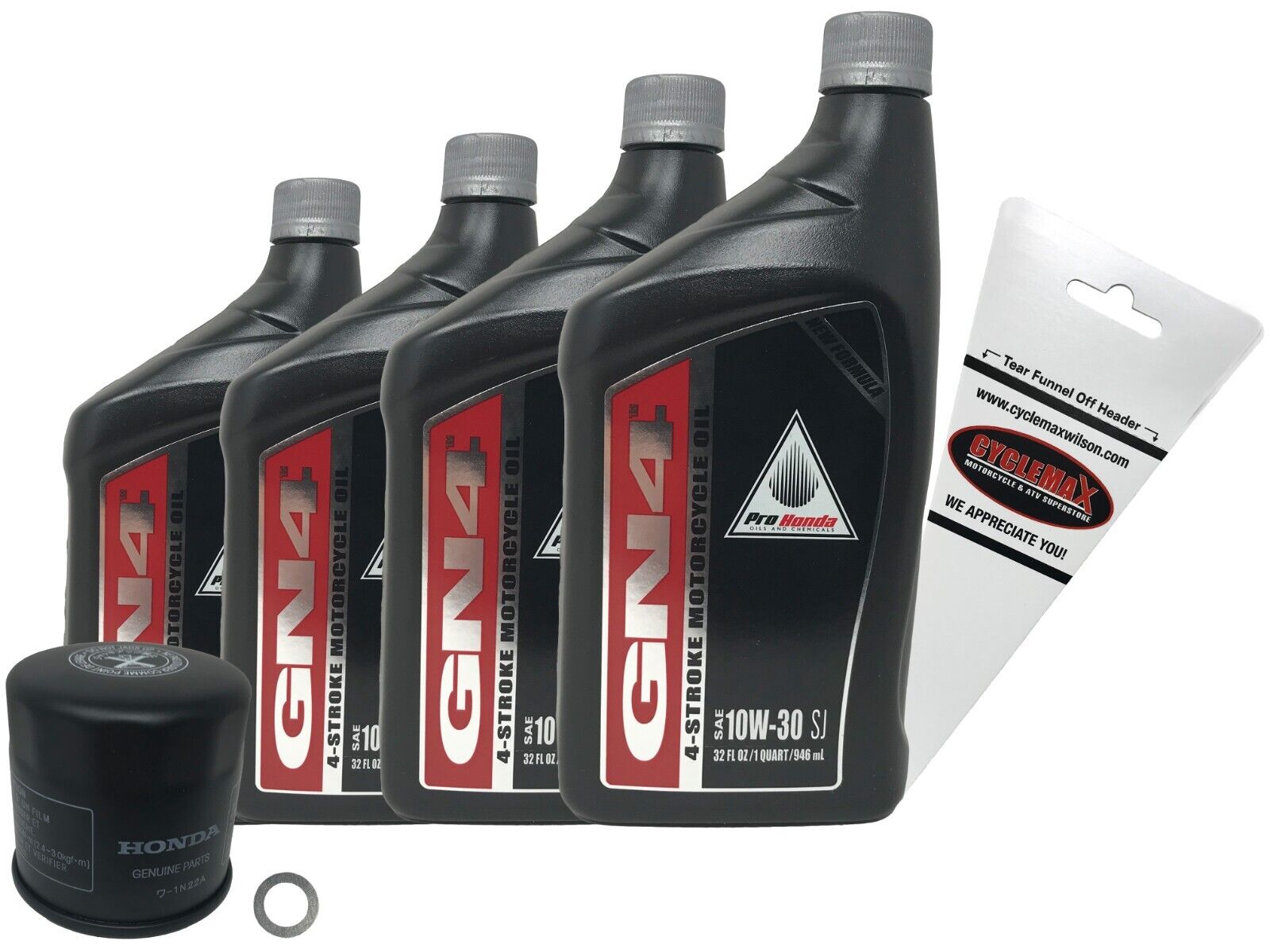 Cyclemax Genuine OEM 2018-2023 Honda CB650R Oil Change Kit