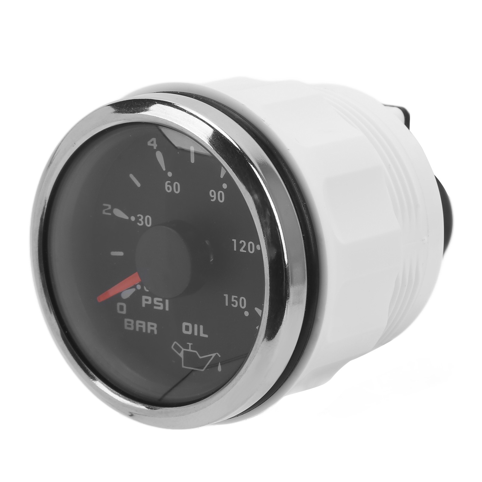 1 Piece Pointer Oil Pressure Gauge Adjustable For Cars Boats 52mm Premium