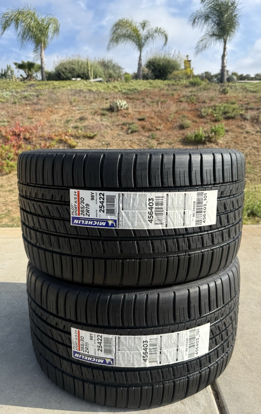 TWO BRAND NEW 285/30ZR19 98Y Michelin Pilot Sport A/S3+ All Season 3 Plus Tires TWO BRAND NEW 285/30ZR19 98Y Michelin Pilot Sport A/S3+ All Season 3 Plus Tires