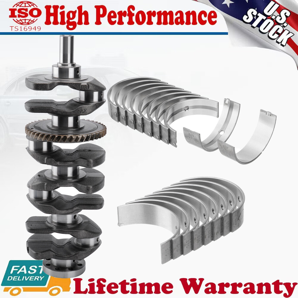 2.4L Engine Crankshaft & Main Rod Bearings for Toyota Rav4 Scion tC xB 2AZFE 2AZ
