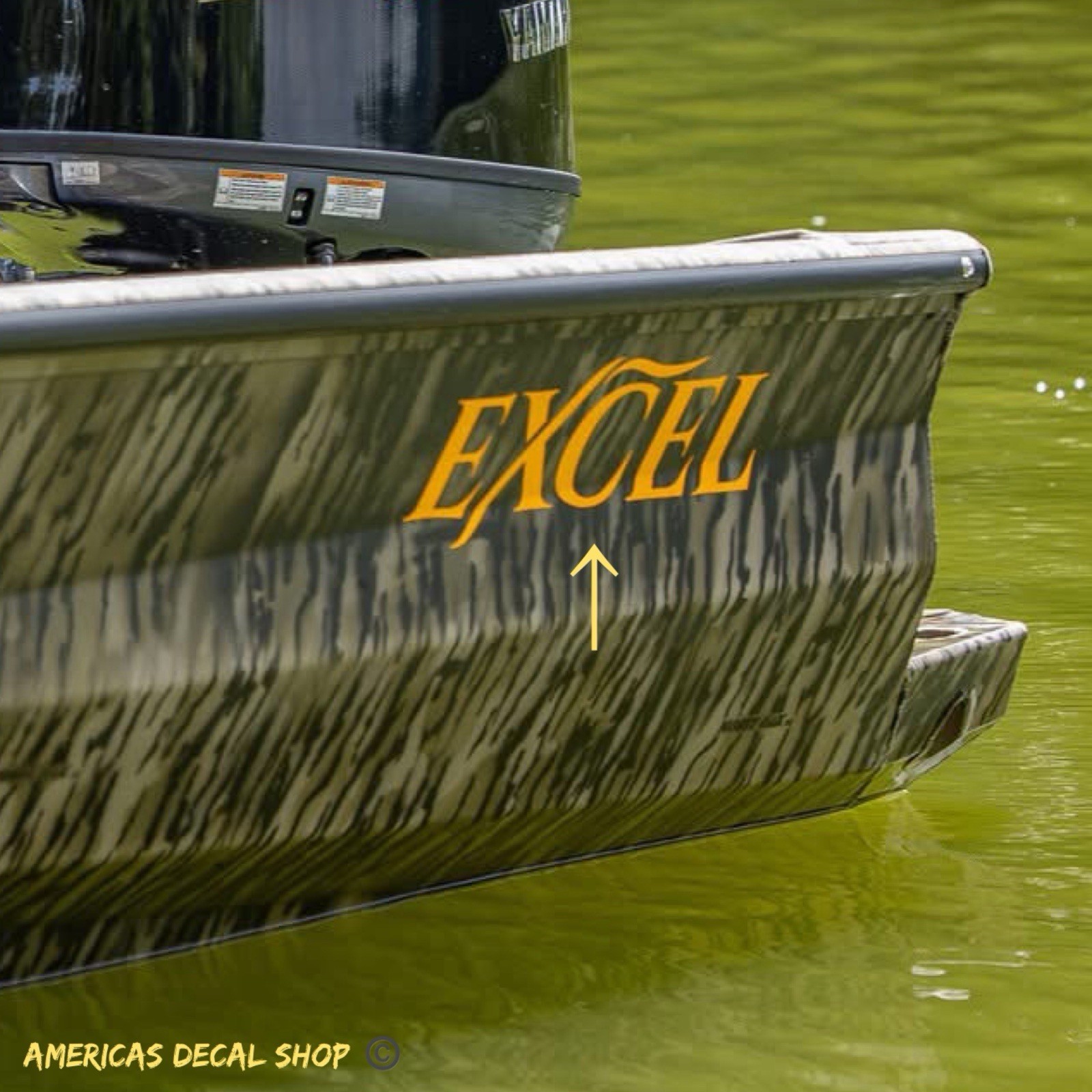 Excel OEM Boat Yacht Decals 2PC Set Vinyl High Quality New Universal Oracle 32”