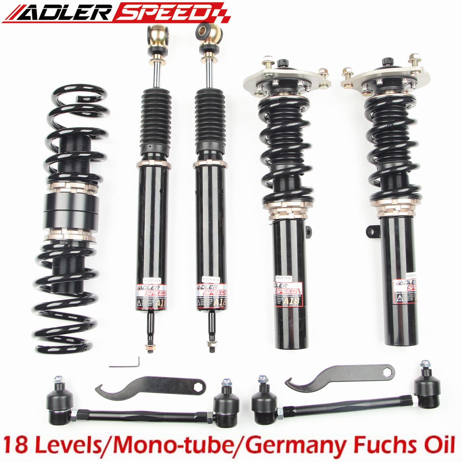 18 Way Adjustable Coilovers Suspension Kit for 2018-2021 Honda Accord w/o ADS