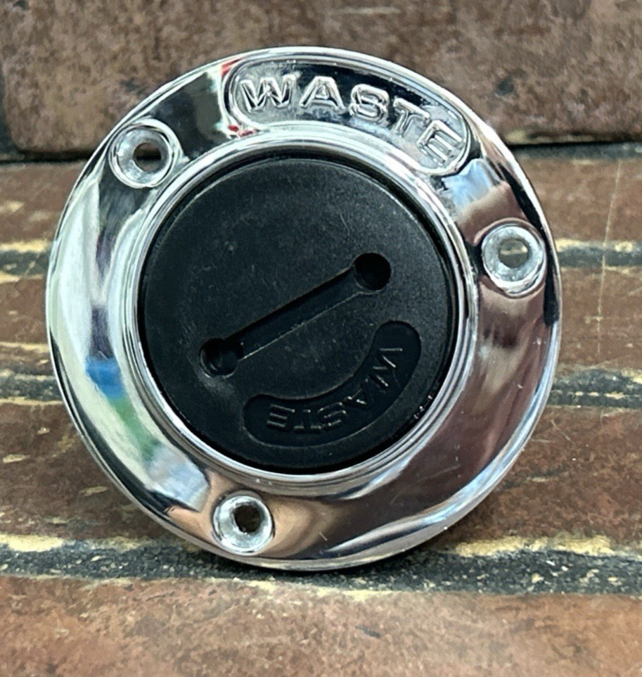 Perko Chrome Waste Deck Port Plate Boat Marine Perko Chrome Waste Deck Port Plate Boat Marine