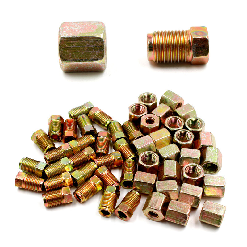 50PCS Brake Line Fittings Assortment Female & Male for 3/16\