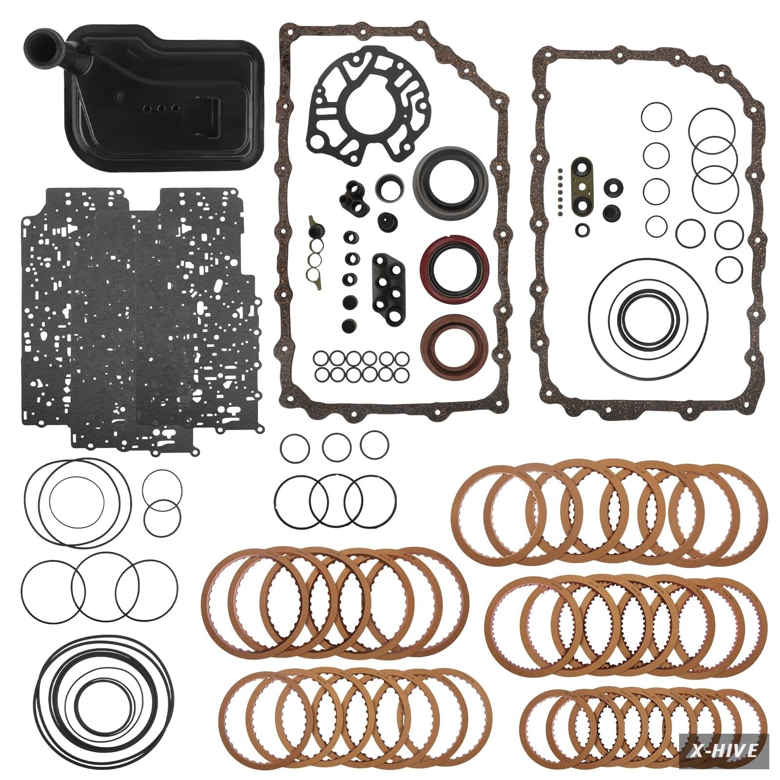 6L90 6L90E 6L80 6L80E Transmission Master Rebuild Kit with Gaskets Friction...
