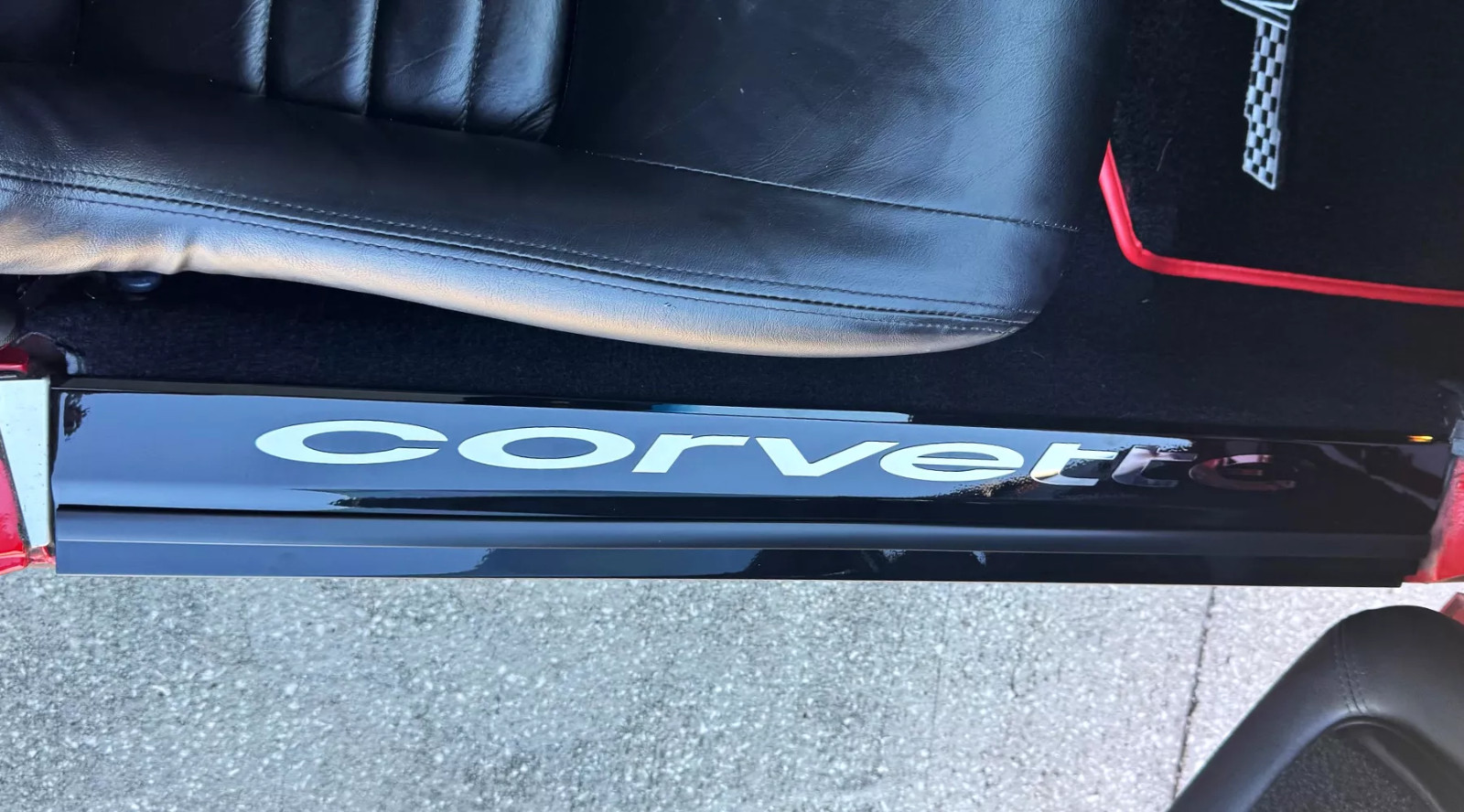 1978-1982 C3 CORVETTE DOOR SILLS GLOSS BLACK POWDERCOAT 2PC