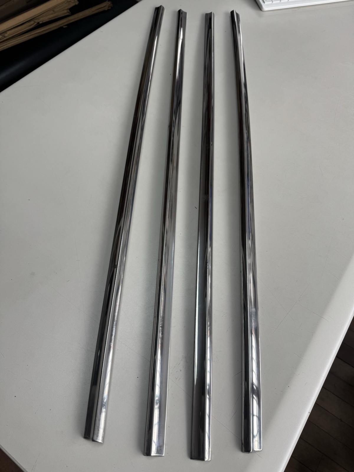 OEM 1958 Ford Fairlane Coupe RH /LH Door Molding Upper & Lower Trim OEM 1958 Ford Fairlane Coupe RH /LH Door Molding Upper & Lower Trim