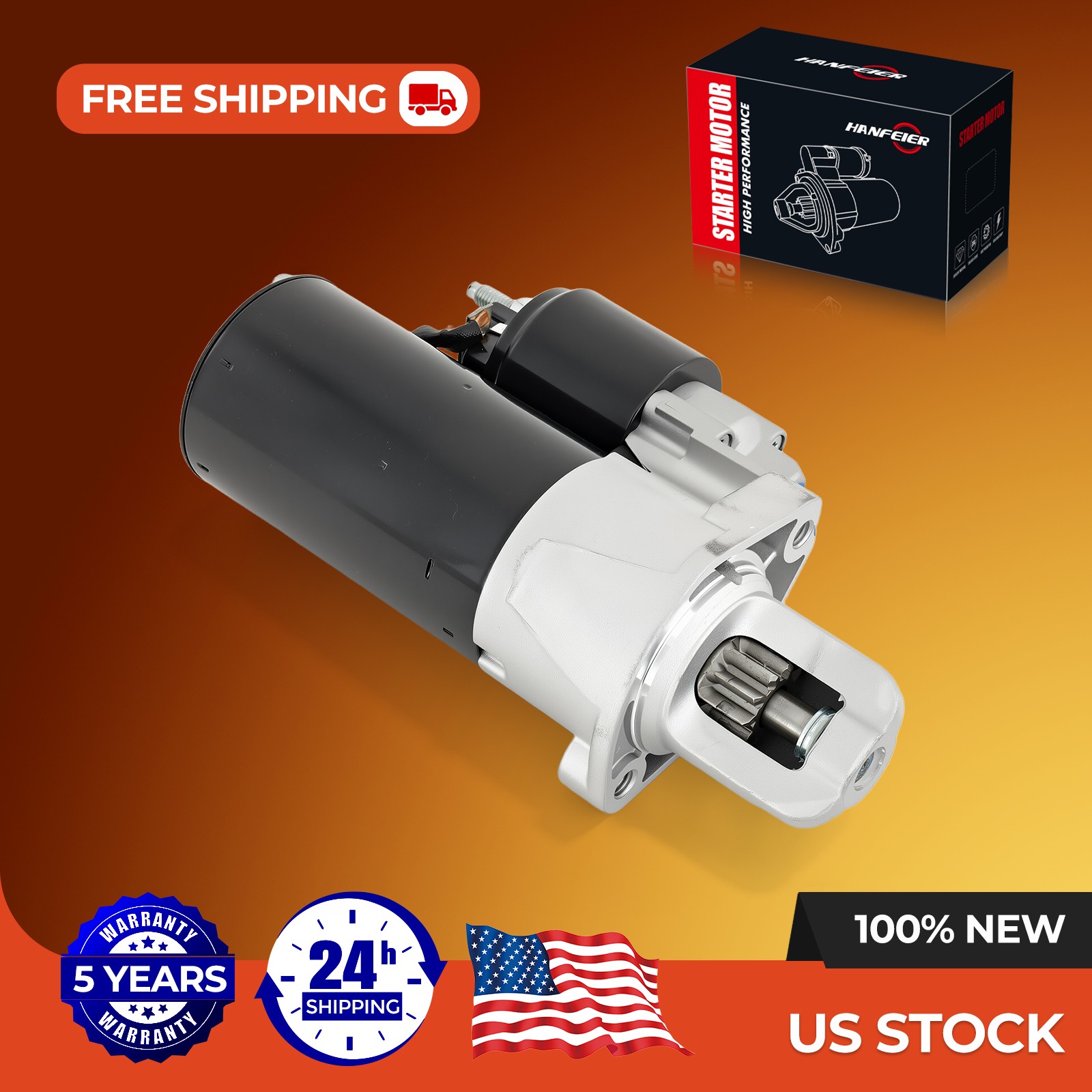 17852 Starter Motor for Mercedes-Benz C300 E350 GLK350 1.4 KW/1.1 KW 12V CW 10T