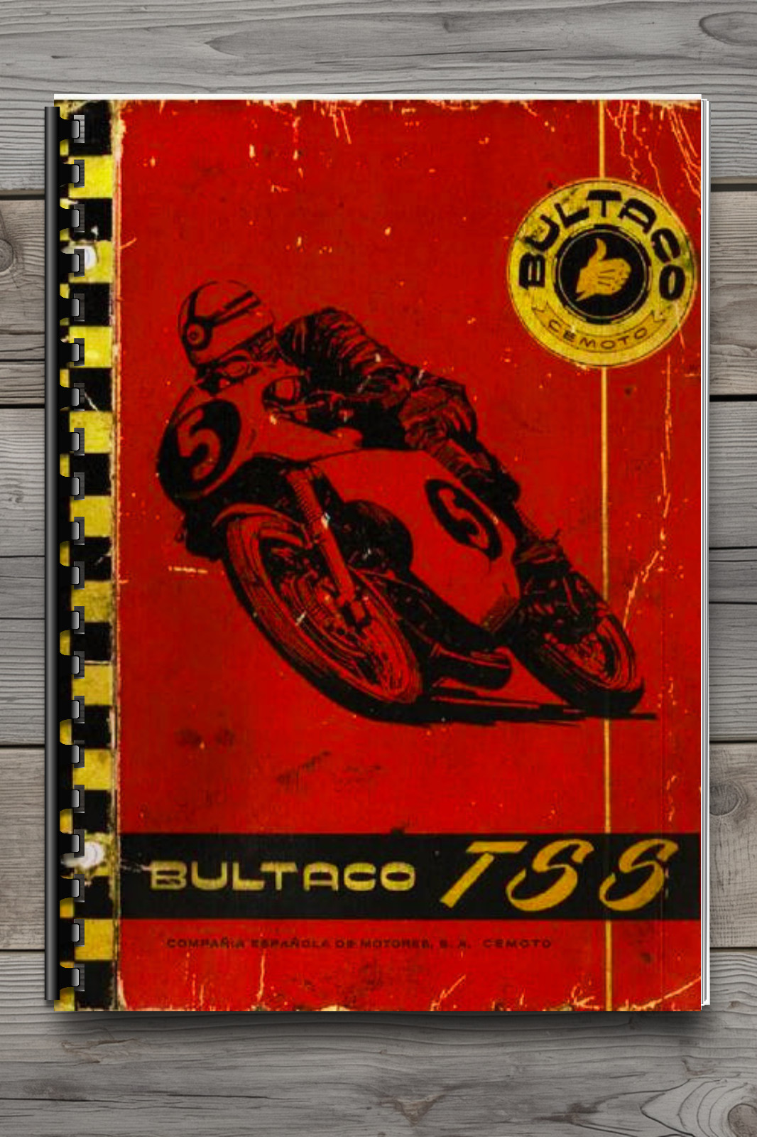Bultaco TSS Motorcycle Owner's Manual Comb Bound Printed English Guide