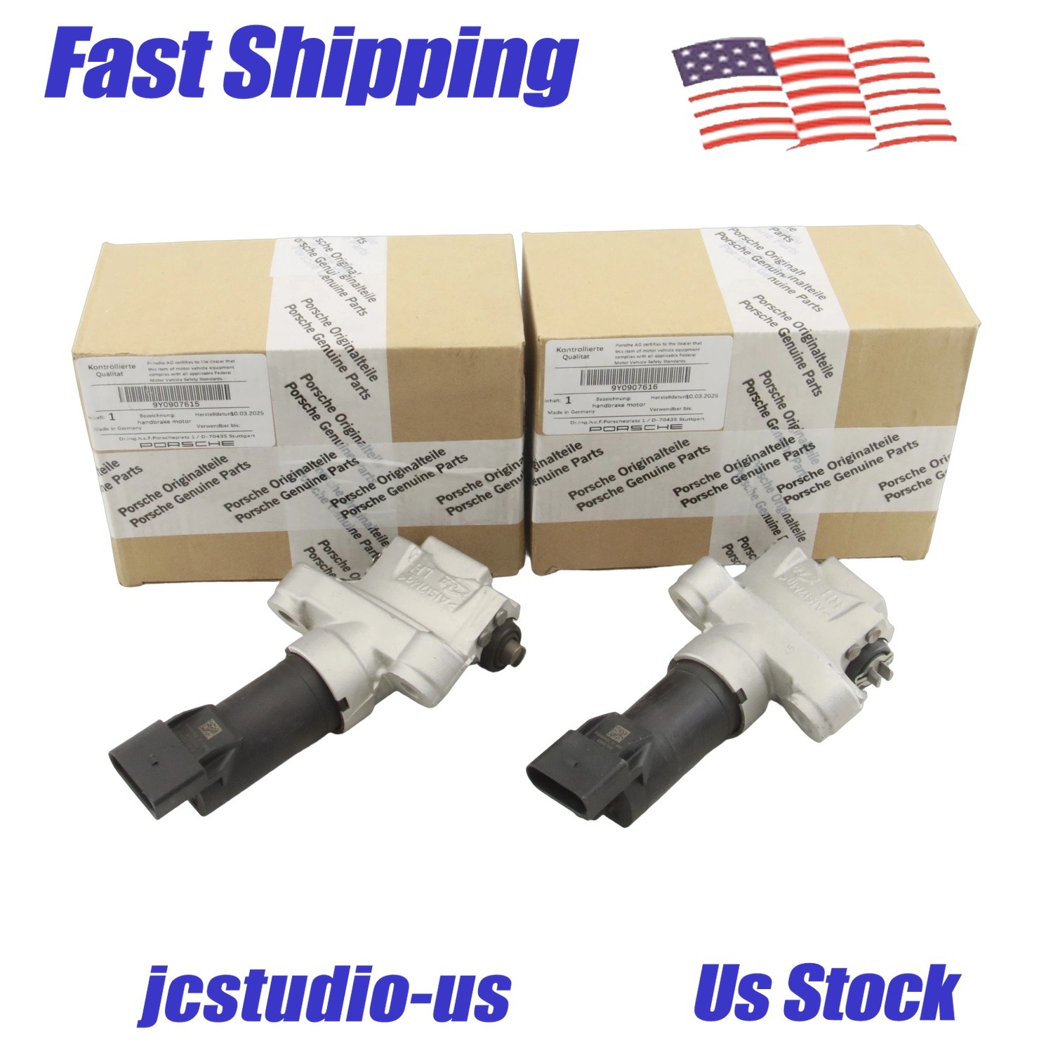 OEM Porsche Cayenne, AUDI E-TRON GT Rear Parking Brake Motor 9Y0907615 9Y0907616