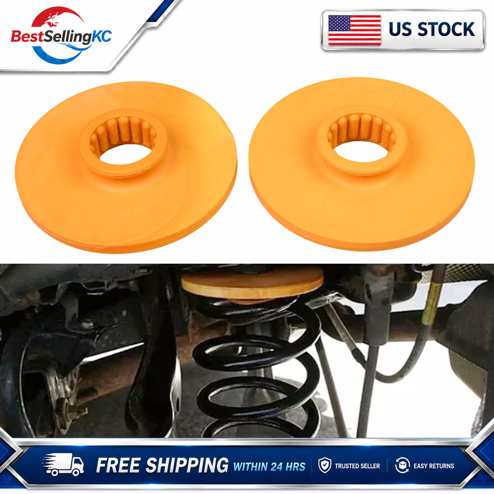 2x Rear Spring Suspension Coil Insulator 13330714 For Buick Encore Regal Verano 2x Rear Spring Suspension Coil Insulator 13330714 For Buick Encore Regal Verano