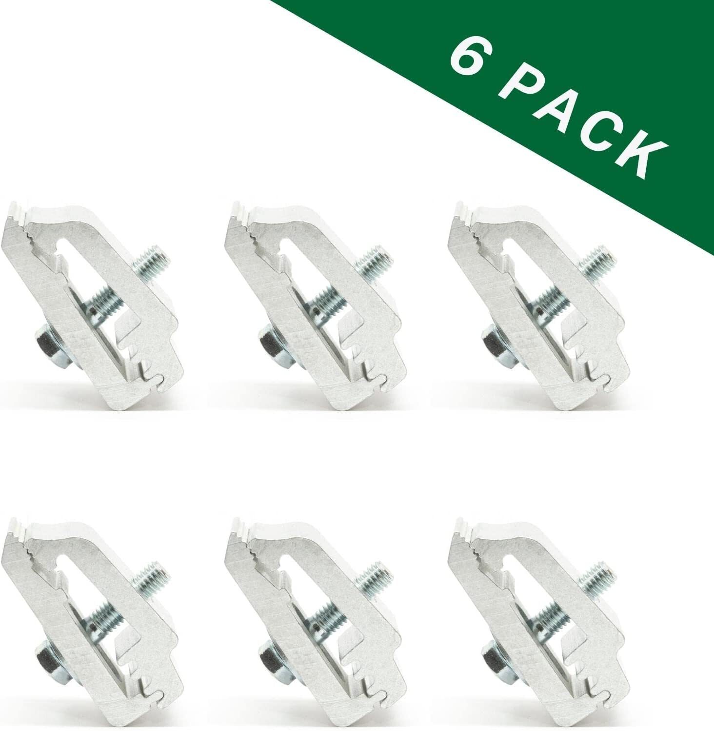 RuggedXL Low Pro Aluminum Mounting Clamps 1112514, Truck Cover, Cap, Camper - 6 RuggedXL Low Pro Aluminum Mounting Clamps 1112514, Truck Cover, Cap, Camper - 6