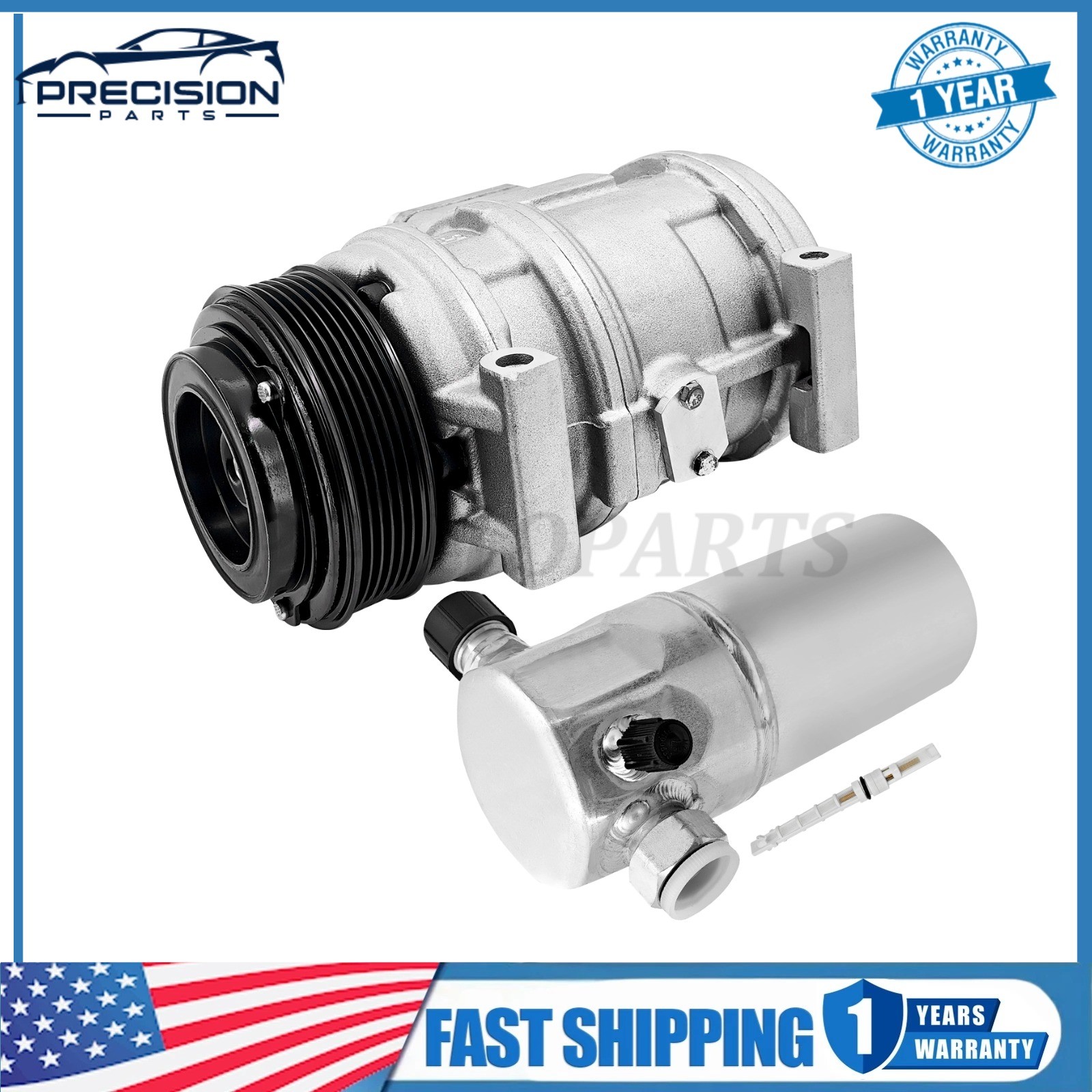 For 1988-1996 Chevy Corvette 5.7L A/C Compressor Kit Replace For Reman 57322