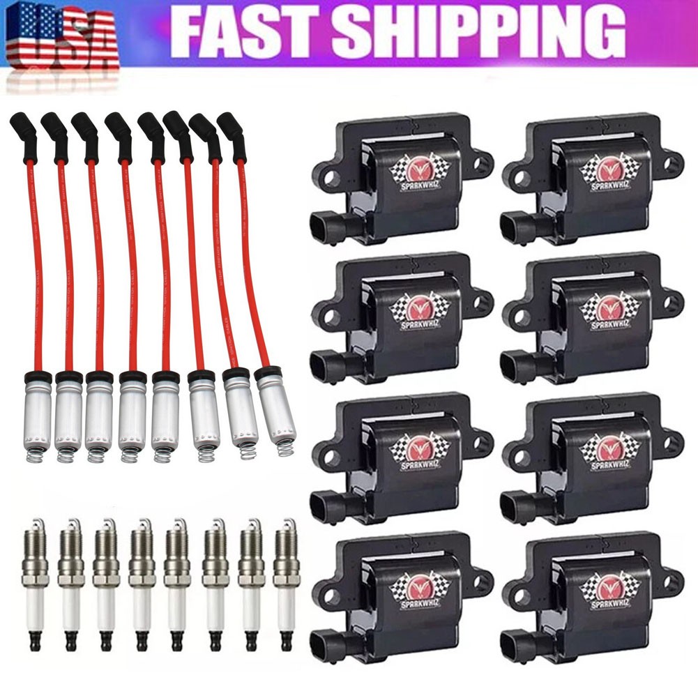 High Performance UF271 Ignition Coil+Spark Plug+Wire For Chevy GMC 4.8/5.3/6.0L High Performance UF271 Ignition Coil+Spark Plug+Wire For Chevy GMC 4.8/5.3/6.0L