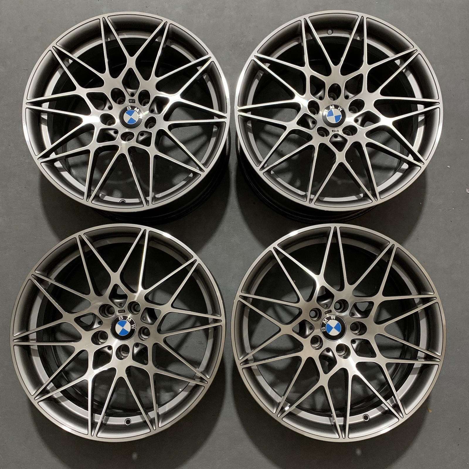 Set of 4 OEM Factory BMW M3 M4 20” Competition M 666M F80 F82 F83 Wheels Rims Set of 4 OEM Factory BMW M3 M4 20” Competition M 666M F80 F82 F83 Wheels Rims