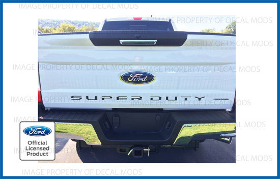 17-19 Ford F250 F350 Super Duty TAILGATE Letters Inserts Decals Stickers Inlays