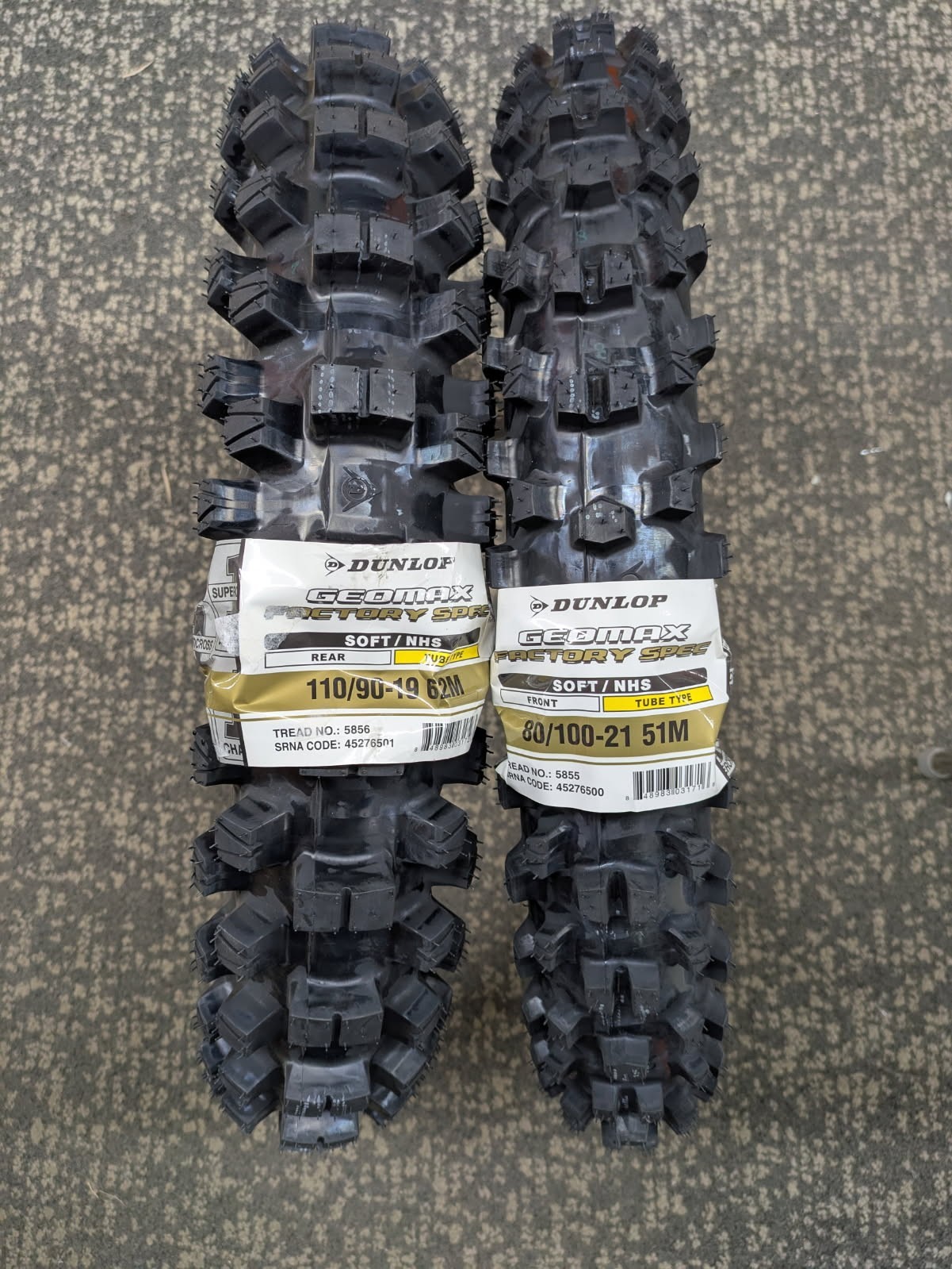 Dunlop Geomax MX34 Factory Spec Tire Set  110/90-19 80/100-21