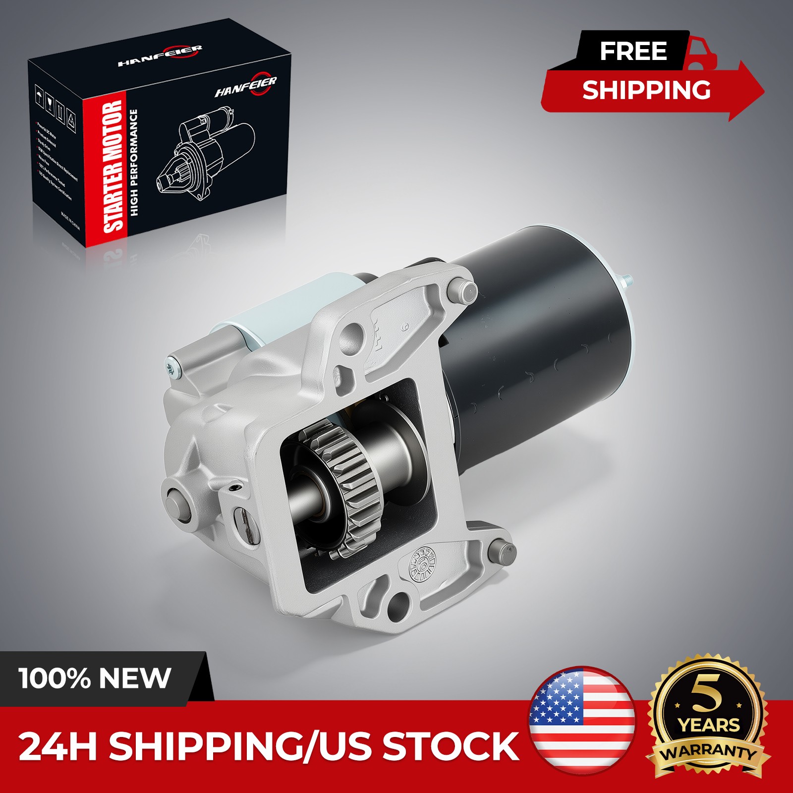 Starter For Ford Escape 01-04 3.0L Mercury Cougar 00-02 2.5L Jaguar 6656 111374