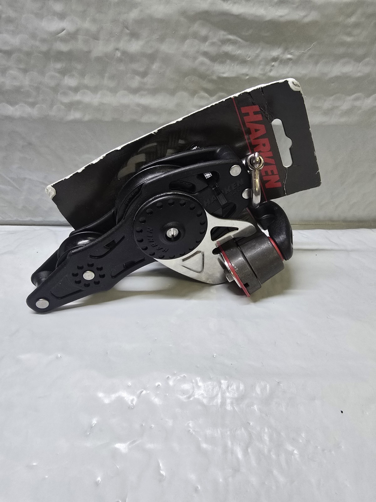 Harken 57mm Carbo Fiddle Block Swivel W/ Becket & Cam Cleat 2624 NIB