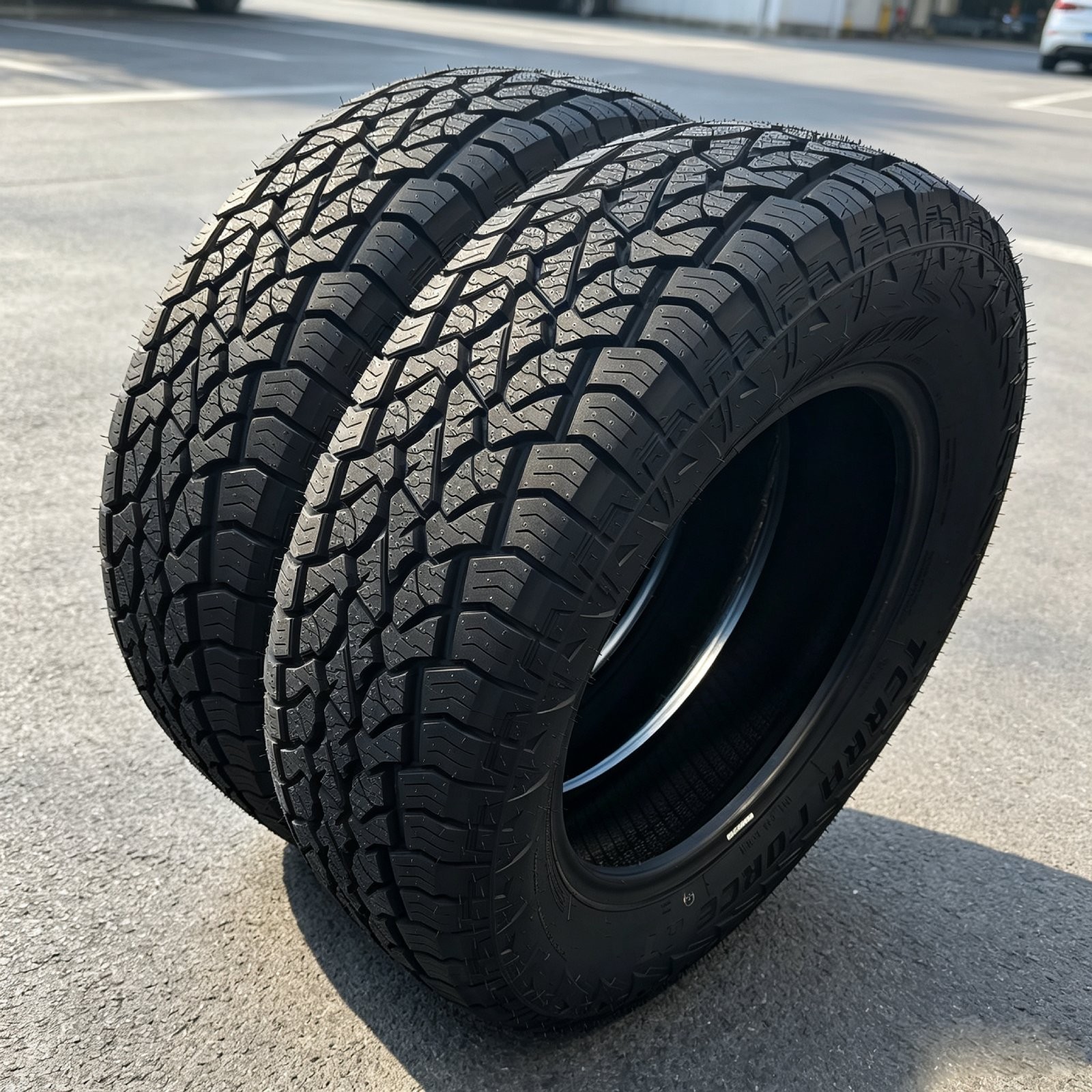 2 Royal Black Terra Force AT 265/70R16 112T Tires A/T All Terrain AS UTQG 660AA