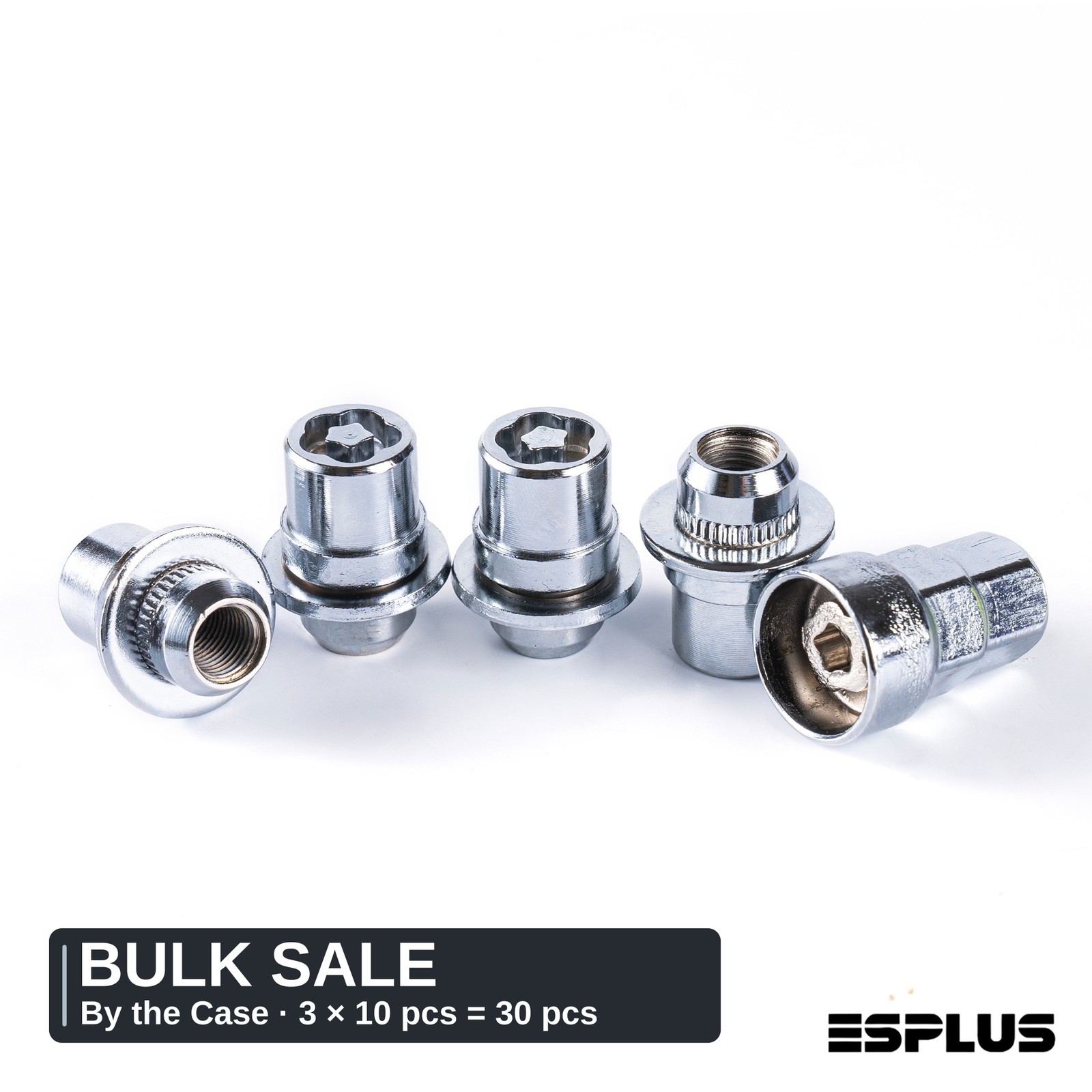 30 Pcs Chrome M12x1.25 Mag Seat Wheel Locks Bulk 3 Boxes x 10 for Nissan