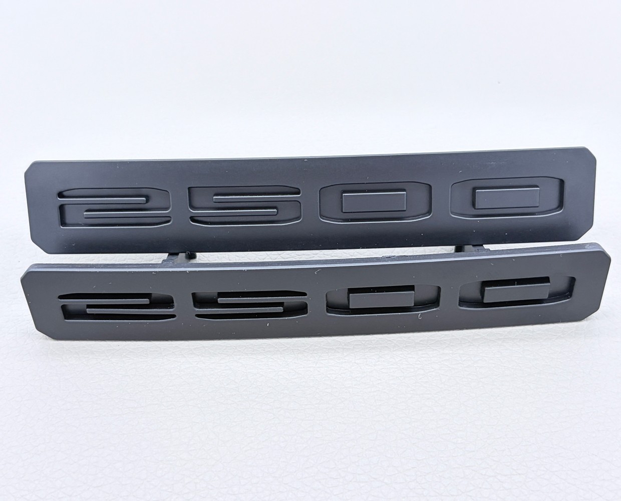 2pcs Matte Black Front Bumper Fascia Fender 2500 Emblems 2024+ GMC SIERRA 2500HD