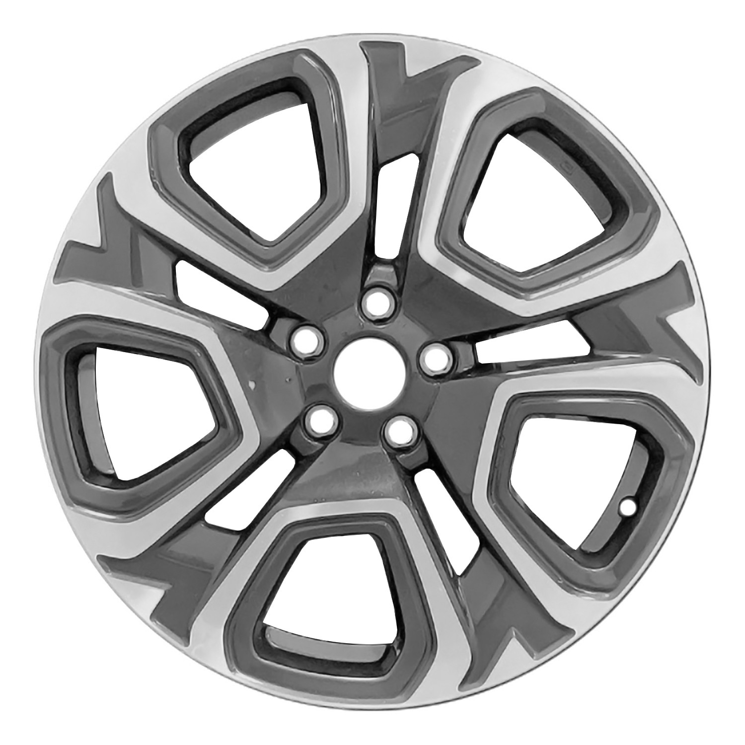 20x7.5 5 Split Spoke Alloy Wheel Machined & Painted Medium Charcoal Metallic