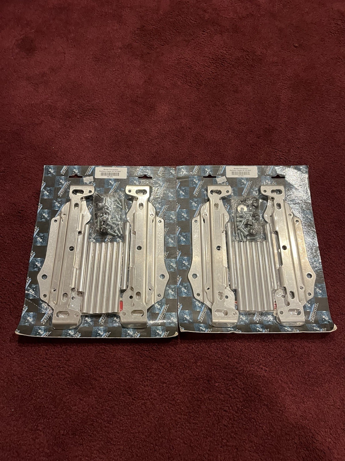 Works Connection - 18-B777 - Radiator Brace, Silver Two Sets For The Price Of On