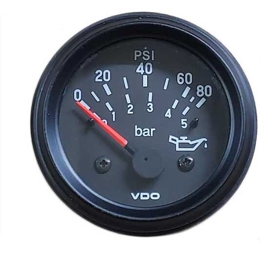 VDO gauge Oil pressure 80 psi genuine Cockpit International 350-93400, 2\ VDO gauge Oil pressure 80 psi genuine Cockpit International 350-93400, 2\